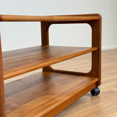 Trolley in solid teak wood, 1970s, Denmark