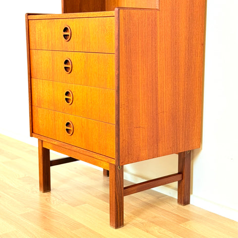 Swedish bookshelf in teak