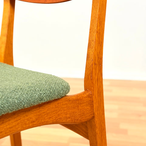 Danish dining chairs in teak & oak by Farstrup