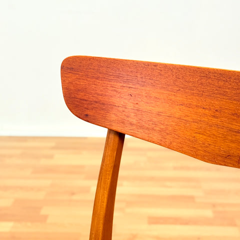 Danish dining chairs in teak & beech by Findahl