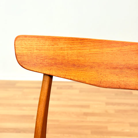 Danish dining chairs in teak & beech by Findahl