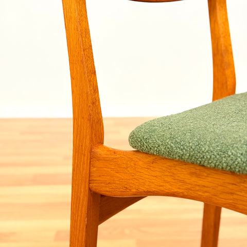 Danish dining chairs in teak & oak by Farstrup