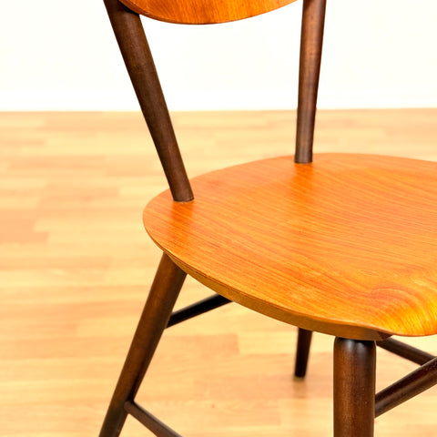 Swedish set of 4 dining chairs in teak by Bröderna Wigells Stolfabrik
