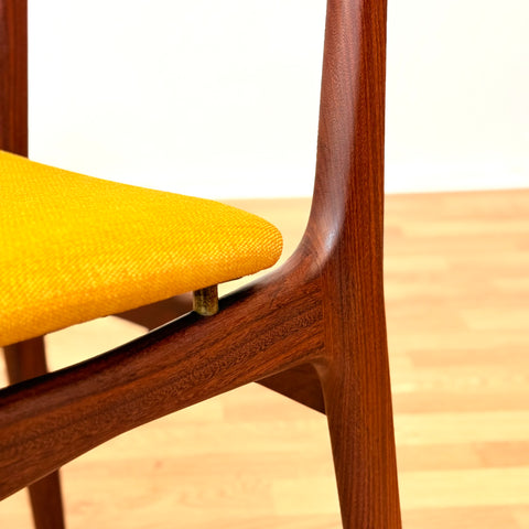 Danish set of 6 dining chairs in teak by Schiønning & Elgaard