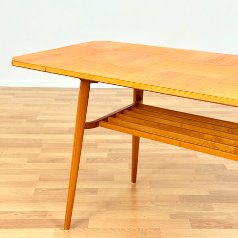 Swedish coffee table in birch by S. Ljungqvist
