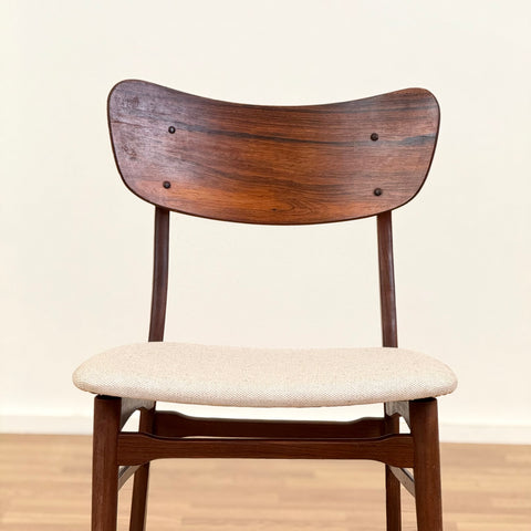 Set of 4 in rosewood and teak, 1950s-60s, Denmark - Beyo Vintage