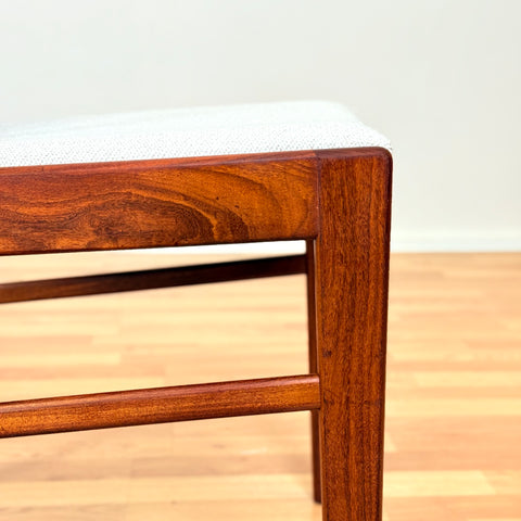 Danish set of 4 dining chairs in walnut & teak