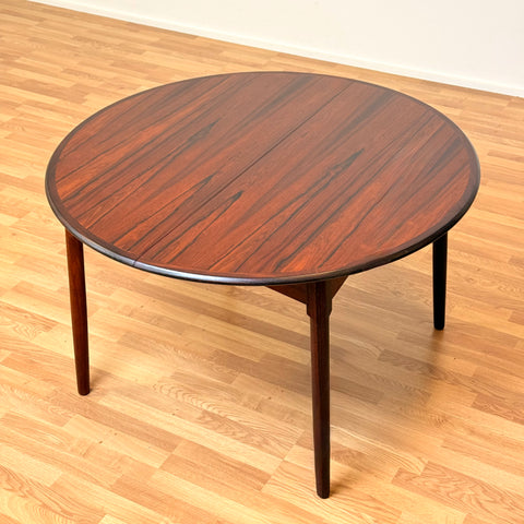 Danish round dining table in Santos rosewood by CJ Rosengarden