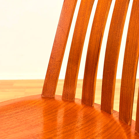 Swedish dining chairs in teak & beech by Jan Hallberg for Edsbyverken, model 'Tallåsen'