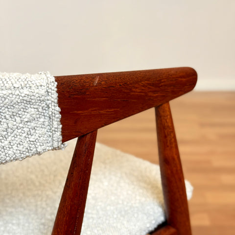 Set of 4 chairs in teak, by Ejner Larsen & Aksel Bender Madsen, 1950s-60s, Denmark