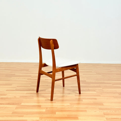 Danish set of 6 dining chairs in teak&oak