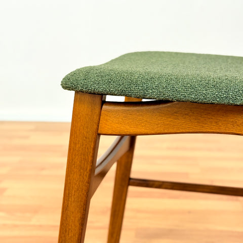 Swedish set of 4 dining chairs in teak and beech by IKEA, "Boel"