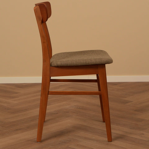 Danish dining chairs in teak & beech by Findahl Møbelfabrik, model 'Møsbol'