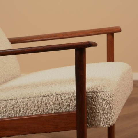 Danish armchair in Santos rosewood