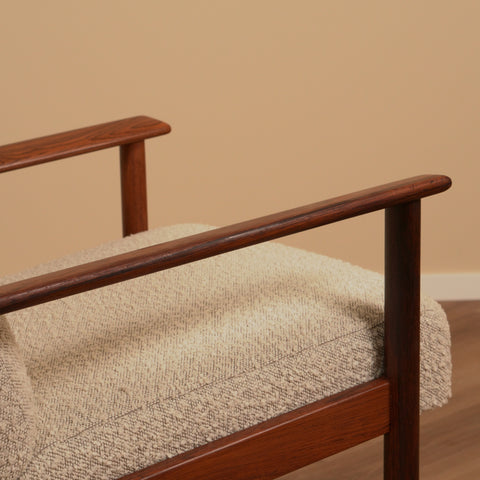 Danish armchair in Santos rosewood