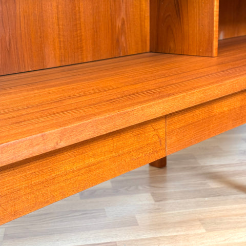 Swedish bookshelf in teak, 1950s-60s