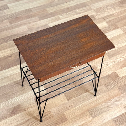 Side table / Nightstand in teak, 1950s-60s, Sweden - Beyo Vintage