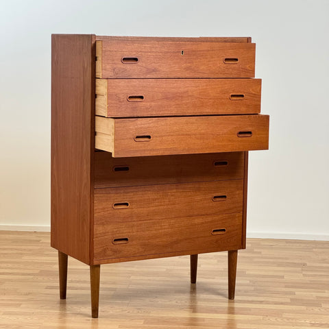 Chest of drawers in teak, 1950-60s