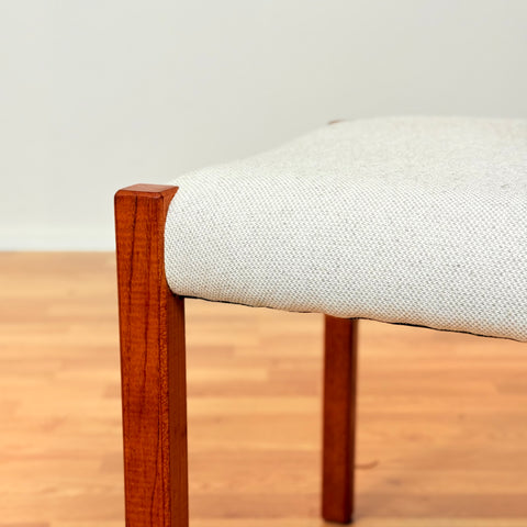 Danish set of 8 dining chairs in teak by N.O. Møller, model 404