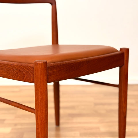 PRICE Set of 6 dining chairs in solid teak by H.W.Klein, 1950s-60s, Denmark - Beyo Vintage