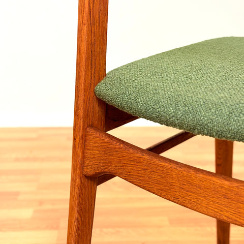 Swedish set of 6 dining chairs "Ole" in teak & oak by IKEA