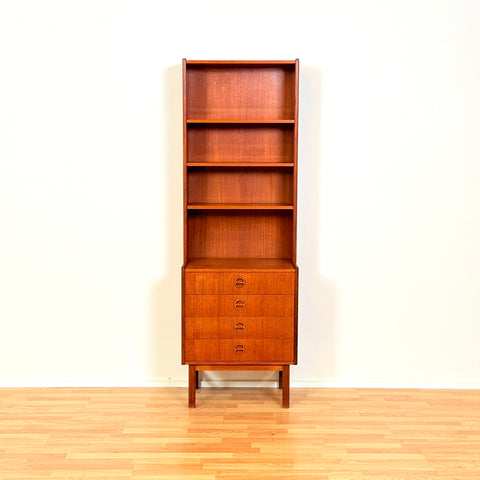 Swedish bookshelf in teak