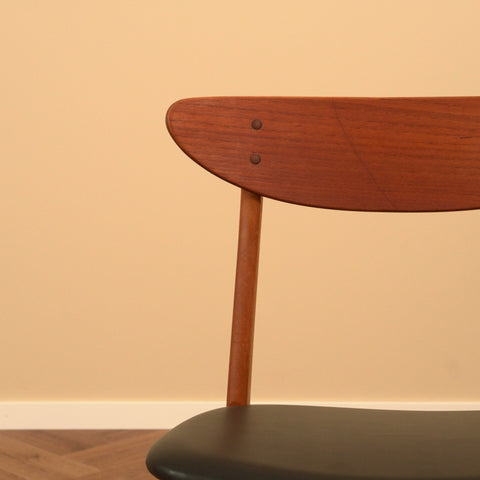 Danish dining chairs in teak & beech by Farstrup, model '210'