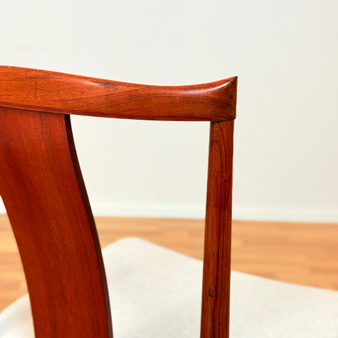 Danish dining chairs in Santos rosewood by Henning Sørensen for Danex