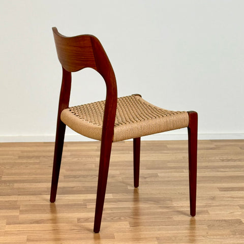 Single chair with papercord, by N.O Moller