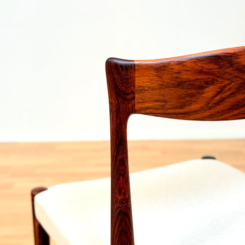 Danish dining chairs in Santos rosewood by Arne Hovmand Olsen
