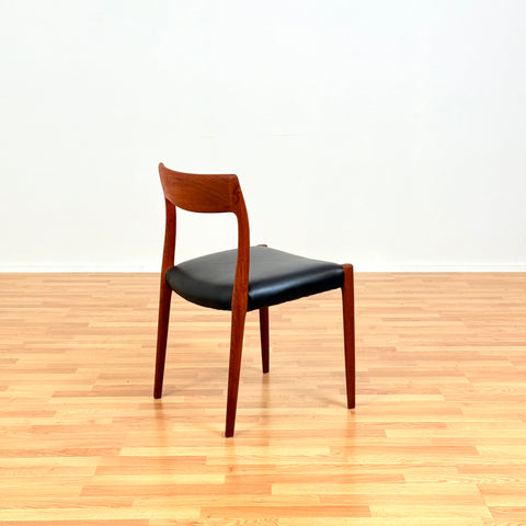 Danish dining chairs in solid teak by Niels Otto Møller, model 77