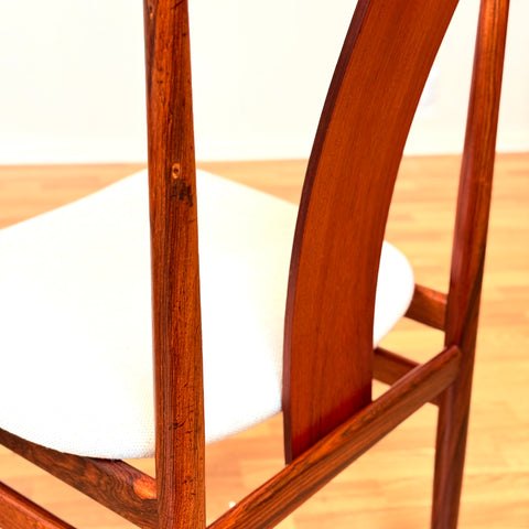 Danish dining chairs in Santos rosewood by Henning Sørensen for Danex