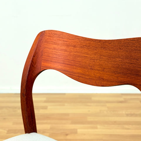 Danish set of 2 dining chairs 'model 71' by Niels O. Møller