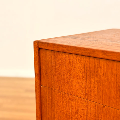 Chest of drawers in teak & beech, 1950s-60s, Sweden