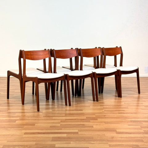 Set of 8 chairs made of teak, 1950s-60s, Denmark - Beyo Vintage