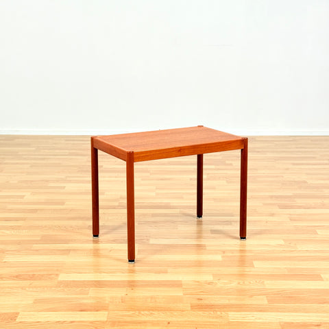 Swedish side table in teak