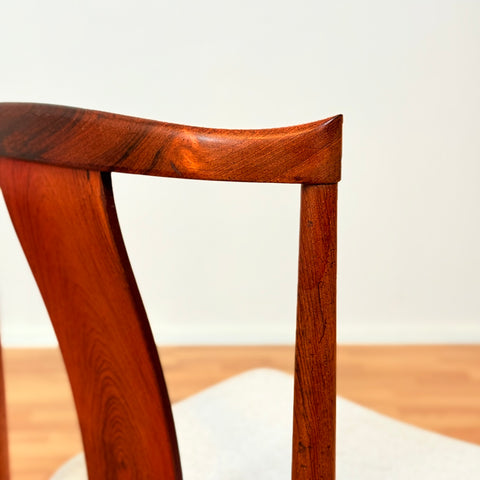 Danish dining chairs in Santos rosewood by Henning Sørensen for Danex