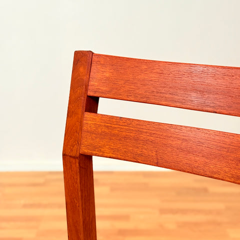 Danish set of 8 dining chairs in teak by N.O. Møller, model 404