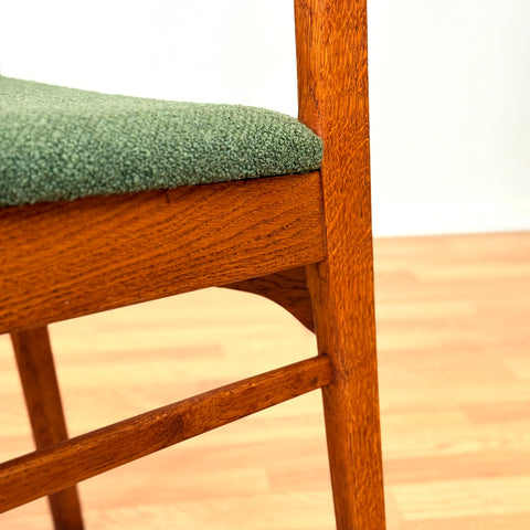 Swedish set of 6 dining chairs "Ole" in teak & oak by IKEA