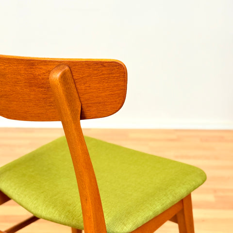 Danish dining chairs in teak & beech by Findahl