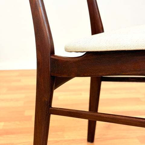 Danish dining chairs in Santos rosewood & teak