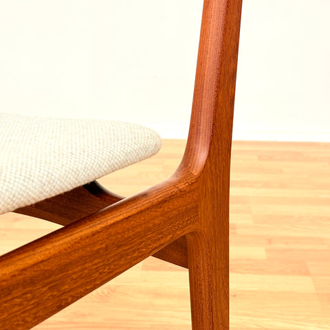 Danish dining chairs in teak by Erik Buch for Findahls Møbelfabrik