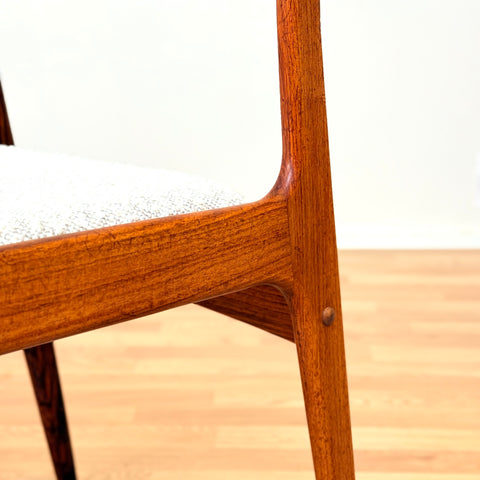 Danish set of 6 dining chairs in teak by Uldum Møbelfabrik