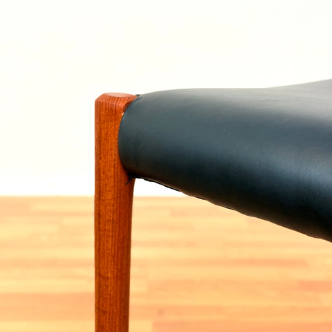 Danish dining chairs in solid teak by Niels Otto Møller, model 77