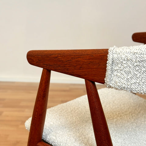 Set of 4 chairs in teak, by Ejner Larsen & Aksel Bender Madsen, 1950s-60s, Denmark