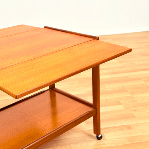 Danish serving trolley in teak
