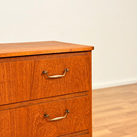 Chest of drawers in teak, 1950s-60s, Denmark