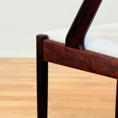 Danish set of 6 dining chairs model 31 in Santos rosewood by Kai Kristiansen