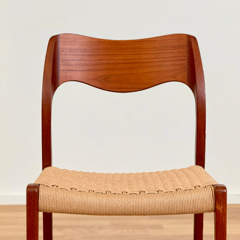 Single chair with papercord, by N.O Moller