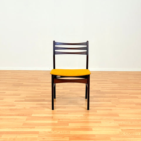 Danish dining chairs in Santos rosewood & beech, model 68 by Faldsled Chairs & Furniture Factory